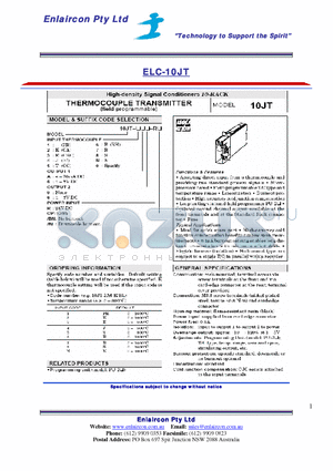 10JT-066-R/BL datasheet - THERMOCOUPLE TRANSMITTER (field-programmable)