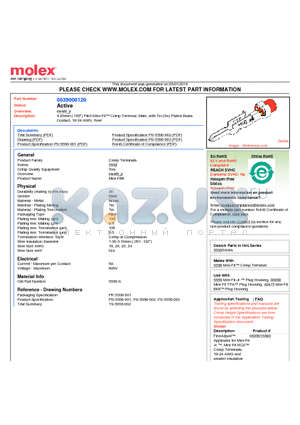 39-00-0120 datasheet - 4.20mm (.165