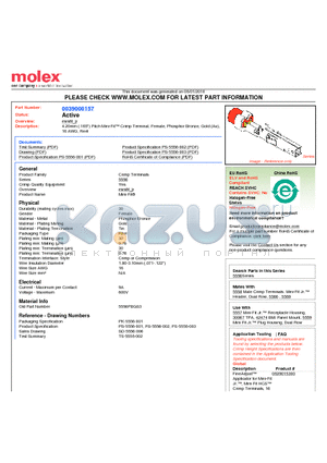 39-00-0157 datasheet - 4.20mm (.165