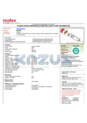 39-00-0182 datasheet - 4.20mm (.165