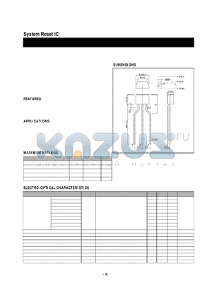 BMR-0201F datasheet - System Reset IC