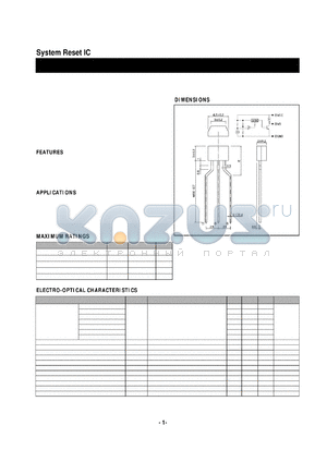 BMR-0401E datasheet - System Reset IC