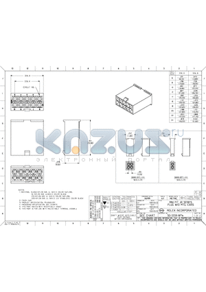 39-01-3089 datasheet - MINI FIT JR SERIES PLUS W/O MTG.EARS