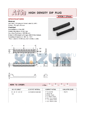 A15A100BC1 datasheet - HIGH DENSITY DIP PLUG