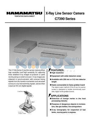 C7390 datasheet - X-Ray Line Sensor Camera