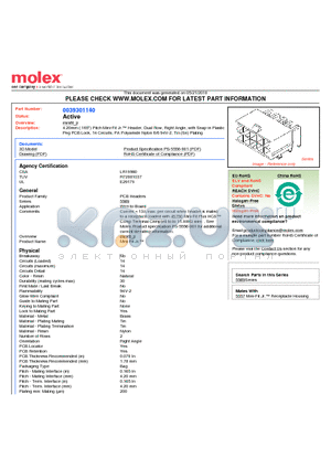 39-30-1140 datasheet - 4.20mm (.165