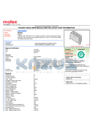 39-30-6087 datasheet - 4.20mm (.165