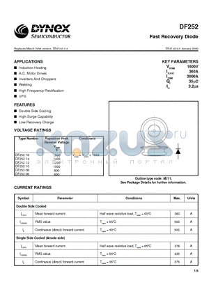 DF25214 datasheet - Fast Recovery Diode