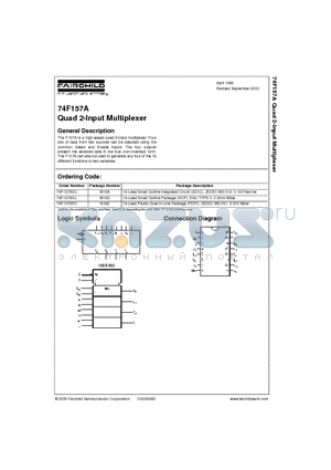 74F157APC datasheet - Quad 2-Input Multiplexer