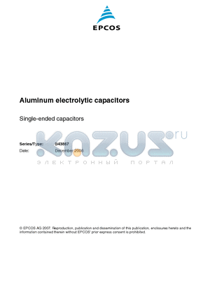 B43867A2476M012 datasheet - Aluminum electrolytic capacitors