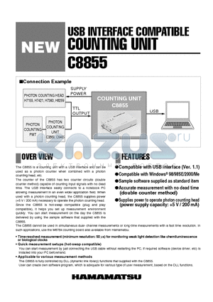 C8855 datasheet - USB INTERFACE COMPATIBLE COUNTING UNIT