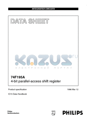 74F195A datasheet - 4-bit parallel-access shift register
