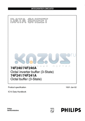 74F241 datasheet - Octal inverter buffer 3-State