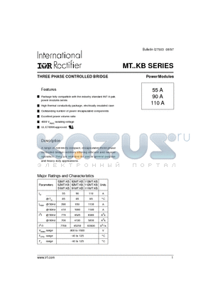 51MT80KB datasheet - THREE PHASE CONTROLLED BRIDGE