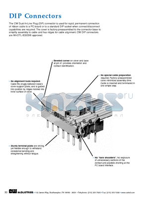 CA-14-9104 datasheet - DIP Connectors