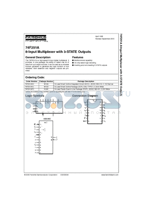 74F251ASC datasheet - 8-Input Multiplexer with 3-STATE Outputs