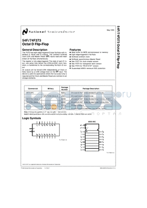 74F273PC datasheet - Octal D Flip-Flop