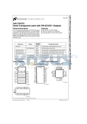 74F373MSA datasheet - Octal Transparent Latch with TRI-STATE Outputs