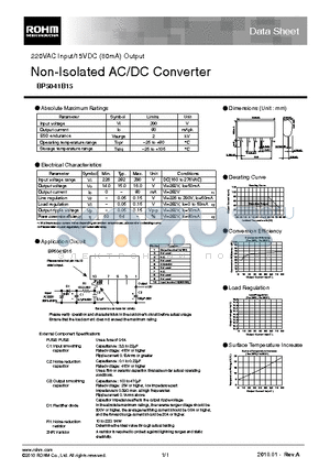 BP5041B15_10 datasheet - Non-Isolated AC/DC Converter
