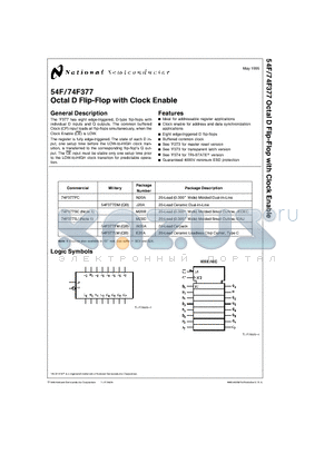74F377PC datasheet - Octal D Flip-Flop with Clock Enable