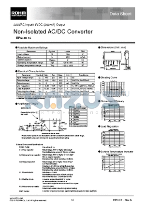 BP5048-15_10 datasheet - Non-Isolated AC/DC Converter