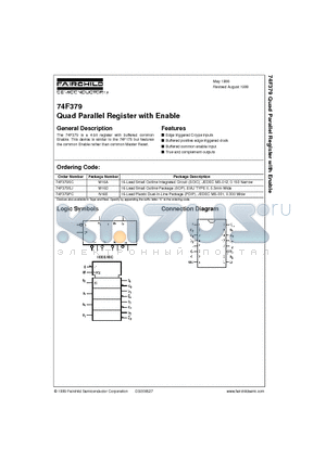74F379PC datasheet - Quad Parallel Register with Enable