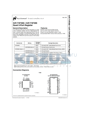 74F398 datasheet - Quad 2-Port Register