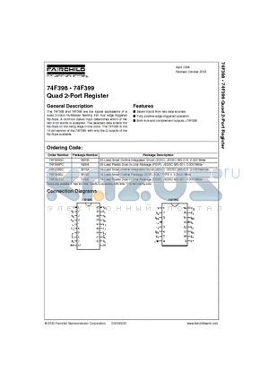 74F398 datasheet - Quad 2-Port Register