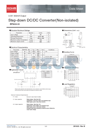 BP5224-33 datasheet - Step-down DC/DC Converter(Non-isolated)