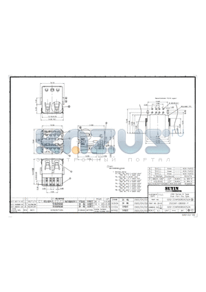 020122MR008S325ZA datasheet - USB SERIES A TYPE DUAL PORT DIP TYPE