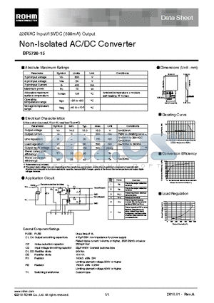 BP5726-15_10 datasheet - Non-Isolated AC/DC Converter
