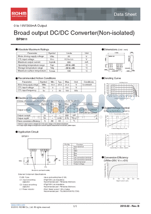 BP5811_10 datasheet - Broad output DC/DC Converter(Non-isolated)