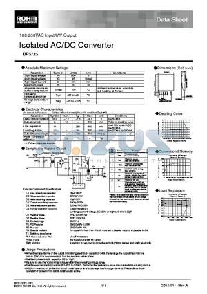 BP5725 datasheet - Isolated AC/DC Converter