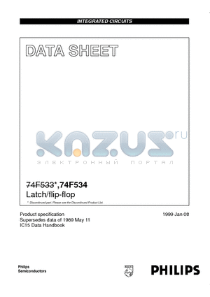 74F534 datasheet - Latch/flip-flop