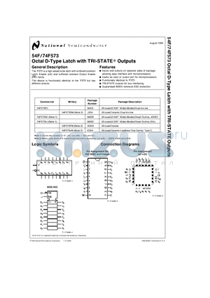 74F573 datasheet - Octal D-Type Latch with TRI-STATE Outputs