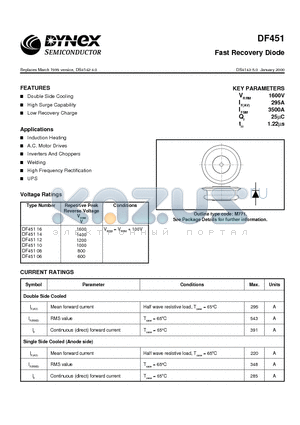 DF45116 datasheet - Fast Recovery Diode
