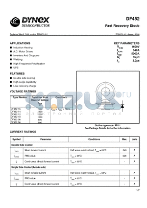 DF45206 datasheet - Fast Recovery Diode