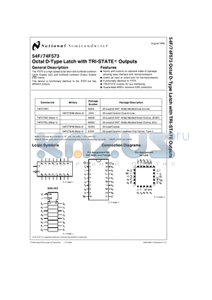 74F573FMX datasheet - Octal D-Type Latch with TRI-STATE Outputs