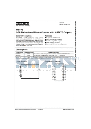 74F579 datasheet - 8-Bit Bidirectional Binary Counter with 3-STATE Outputs