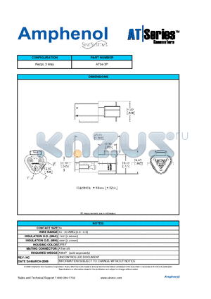 AT04-3P datasheet - Recpt, 3 Way