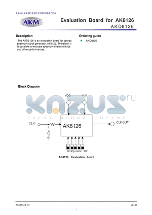 AKD8126 datasheet - Evaluation Board