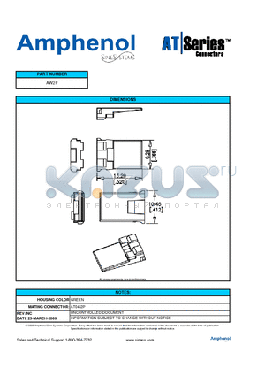 AT04-2P datasheet - HOUSING COLOR GREEN