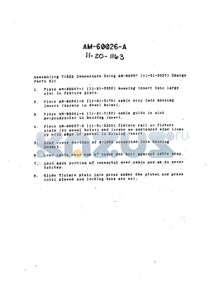 11-31-5559 datasheet - CHANGE PART KIT FOR 71522 CONN