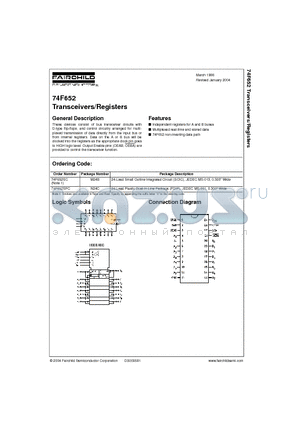 74F652 datasheet - Transceivers/Registers