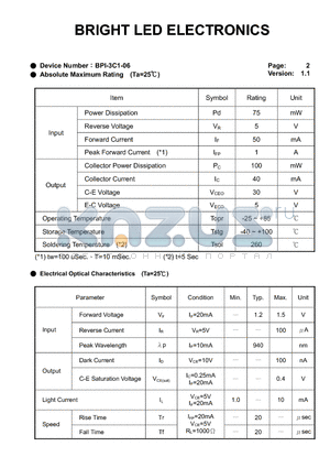 BPI-3C1-06 datasheet - LED