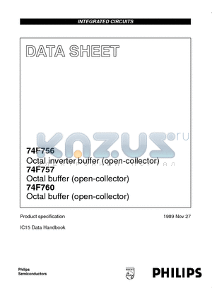 74F757 datasheet - Octal inverter buffer open-collector