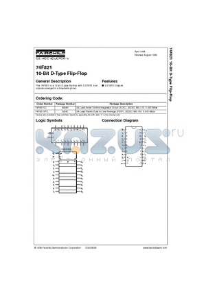 74F821SPC datasheet - 10-Bit D-Type Flip-Flop