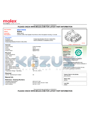 52117-0410 datasheet - 2.00mm (.079