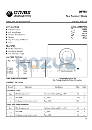 DF75434 datasheet - Fast Recovery Diode