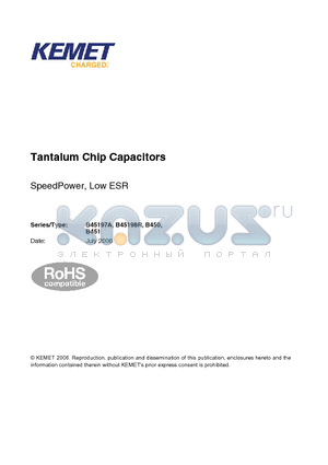 B45197A0157K109 datasheet - SpeedPower, Low ESR